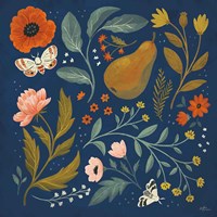 Blue Botanical II Fine Art Print