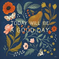 Blue Botanical IV Fine Art Print