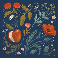 Blue Botanical III Fine Art Print