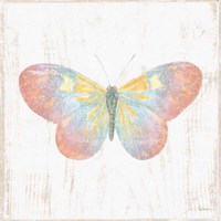 White Barn Butterflies I Fine Art Print