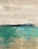 Spring Valley II Teal Fine Art Print