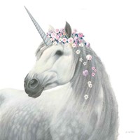 Spirit Unicorn II Sq Enchanted Fine Art Print