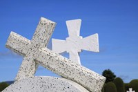 Crosses By The Sea Fine Art Print