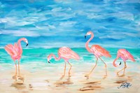 Flamingo Beach Fine Art Print