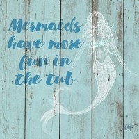 Mermaid Saying I Framed Print