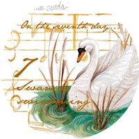 Seven Swans a-Swimming Fine Art Print