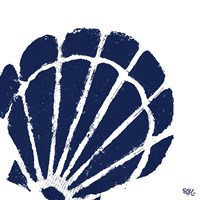 Coastal Navy on White I Fine Art Print