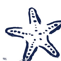 Coastal Navy on White II Fine Art Print