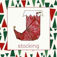 Geometric Christmas III Fine Art Print