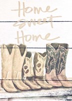Home Sweet Home Boots in Shape Fine Art Print