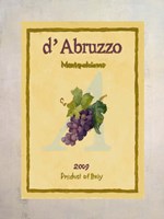 Wine Label III Fine Art Print