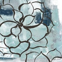 Cool Vision Floral I Framed Print