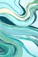 Curving Waves II Framed Print