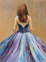 Still Woman In Dress Fine Art Print