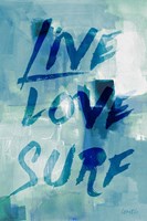 Blue Waves II Framed Print