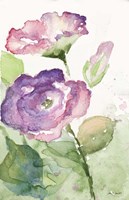 Watercolor Lavender Floral I Framed Print