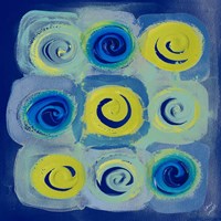 Indigo Modern Joy II Framed Print