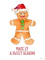Holiday Gingerbread Man I Framed Print