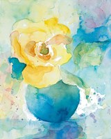 Abstract Vase of Flowers I Fine Art Print