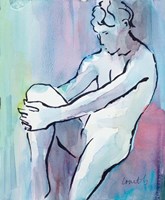 Seated Male Figure Fine Art Print