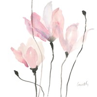 Pastel Floral Sway II Fine Art Print