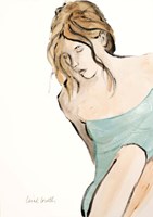 Contemplative Woman II Framed Print