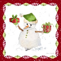 Christmas Snowman I Framed Print