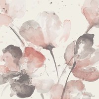 Neutral Pink Floral I Fine Art Print