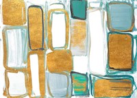 Gold Standing Imitation I Framed Print