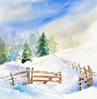 Snowy Serenity I Framed Print