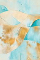 Teal & Gold Fantasy I Fine Art Print