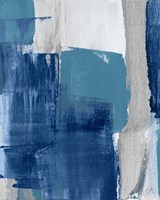 Blue Perspectives III Framed Print