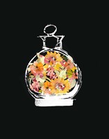 Crystal Watercolor Perfume on Black I Fine Art Print