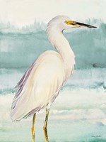 Heron on Seaglass II Fine Art Print