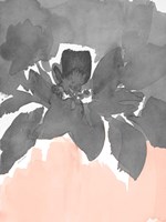 Gray Modern Fleur I Framed Print