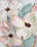 Silently Bloom Teal II Fine Art Print