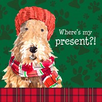 Christmas Puppy I Framed Print