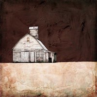 Neutral Brown Farm Fine Art Print