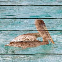 Wood Pelican II Fine Art Print