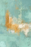 Escape into Teal Abstraction II Fine Art Print