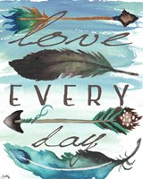 Love Every Day Framed Print