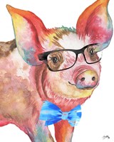 Nerdy Pig Fine Art Print