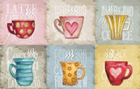 Coffee Pattern Fine Art Print
