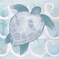 Azure Sea Creatures II Framed Print