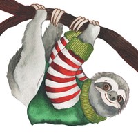Christmas Sloth II Fine Art Print