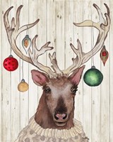 Christmas Reindeer II Fine Art Print