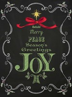 Noel Chalk Art VI Fine Art Print