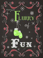 Let it Snow Chalk Art I Fine Art Print