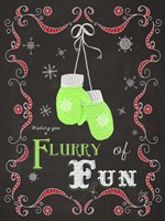 Let it Snow Chalk Art I Fine Art Print