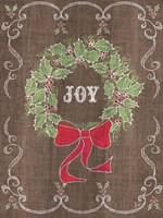 Noel Burlap Art III Fine Art Print